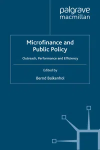 Microfinance and Public Policy_cover