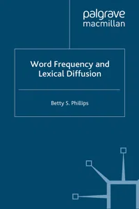 Word Frequency and Lexical Diffusion_cover