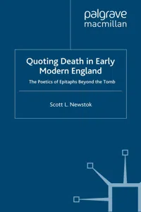 Quoting Death in Early Modern England_cover