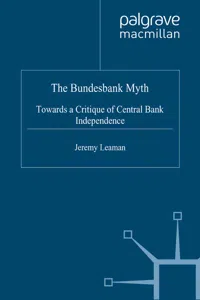 The Bundesbank Myth_cover