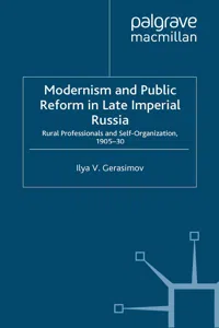 Modernism and Public Reform in Late Imperial Russia_cover