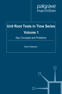 Unit Root Tests in Time Series Volume 1_cover