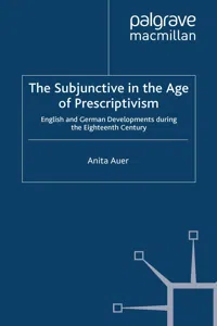 The Subjunctive in the Age of Prescriptivism_cover