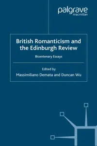 British Romanticism and the Edinburgh Review_cover