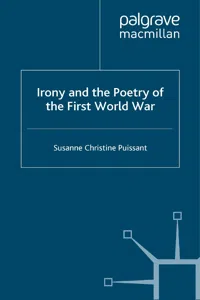 Irony and the Poetry of the First World War_cover