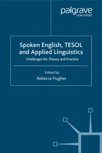 Spoken English, TESOL and Applied Linguistics_cover