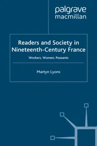 Readers and Society in Nineteenth-Century France_cover