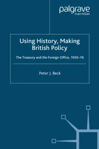 Using History, Making British Policy_cover