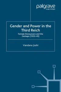 Gender and Power in the Third Reich_cover