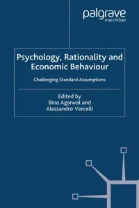 Psychology, Rationality and Economic Behaviour_cover