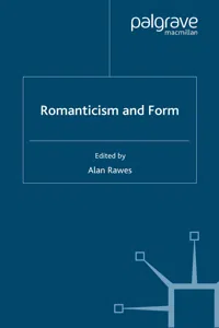 Romanticism and Form_cover