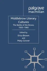 Middlebrow Literary Cultures_cover