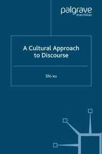 A Cultural Approach to Discourse_cover