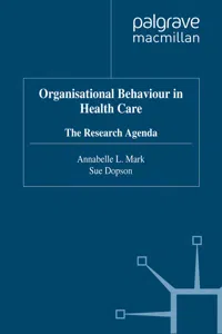 Organisational Behaviour in Health Care_cover