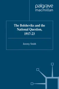 The Bolsheviks and the National Question, 1917–23_cover