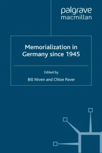 Memorialization in Germany since 1945_cover