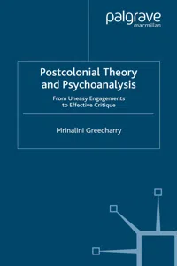 Postcolonial Theory and Psychoanalysis_cover