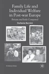 Family Life and Individual Welfare in Post-war Europe_cover