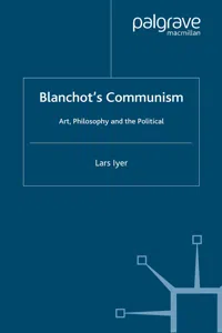 Blanchot's Communism_cover