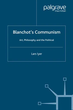 Blanchot's Communism