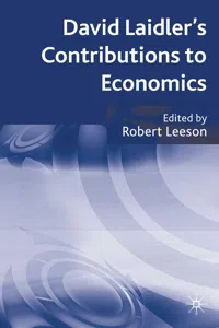 David Laidler's Contributions to Economics_cover