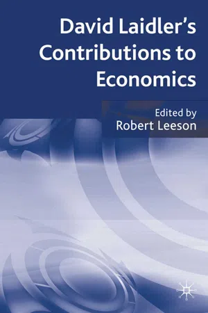 David Laidler's Contributions to Economics