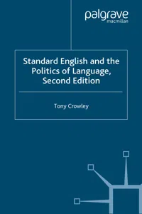 Standard English and the Politics of Language_cover