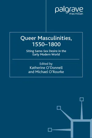 Queer Masculinities, 1550-1800