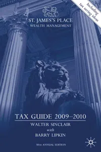 St. James's Place Wealth Management Tax Guide 2009–2010_cover