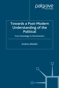 Towards a Post-Modern Understanding of the Political_cover