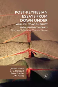 Post-Keynesian Essays from Down Under Volume II: Essays on Policy and Applied Economics_cover