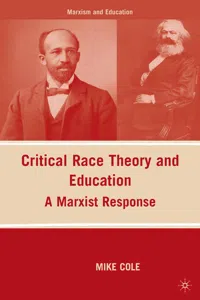 Critical Race Theory and Education_cover