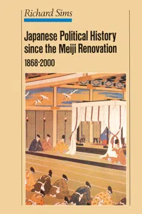 Japanese Political History Since the Meiji Restoration, 1868-2000_cover