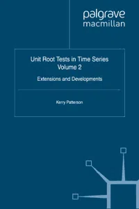 Unit Root Tests in Time Series Volume 2_cover