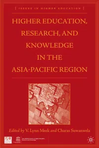 Higher Education, Research, and Knowledge in the Asia-Pacific Region_cover