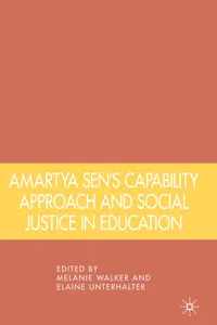 Amartya Sen's Capability Approach and Social Justice in Education_cover