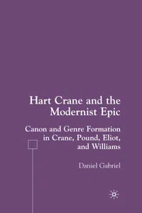 Hart Crane and the Modernist Epic_cover