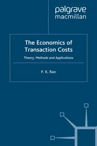 The Economics of Transaction Costs_cover