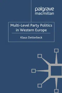 Multi-Level Party Politics in Western Europe_cover