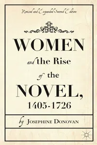 Women and the Rise of the Novel, 1405-1726_cover