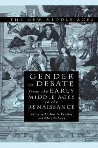 Gender in Debate From the Early Middle Ages to the Renaissance_cover