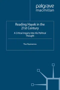 Reading Hayek in the 21st Century_cover