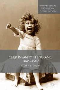 Child Insanity in England, 1845-1907_cover