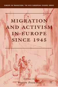 Migration and Activism in Europe since 1945_cover