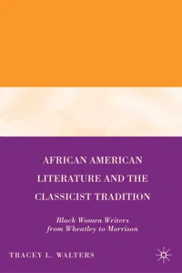 African American Literature and the Classicist Tradition_cover