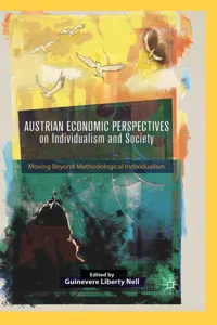 Austrian Economic Perspectives on Individualism and Society_cover