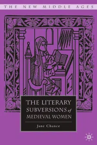 The Literary Subversions of Medieval Women_cover