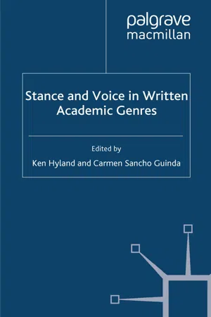 Stance and Voice in Written Academic Genres