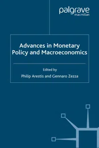 Advances in Monetary Policy and Macroeconomics_cover