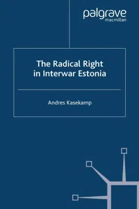 The Radical Right in Interwar Estonia_cover